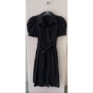 ABS Allen Schwartz fit and flare black dress